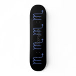 Scorpio. Zodiac Astrology Sign. Blue. Custom skateboards