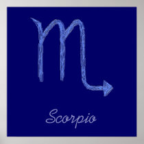 Scorpio. Zodiac Astrology Sign. Print