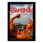 Scorpio zodiac birthday card