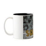 Scorpio Zodiac Birthday card with cutie pie Black mugs