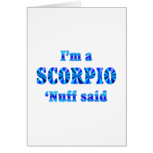 Scorpio Zodiac Sign Greeting Card