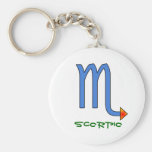 Scorpio Zodiac sign keychain