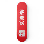 Scorpio zodiac skateboard