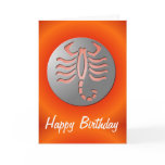 Scorpio Zodiac Star Sign Silver Premium cards