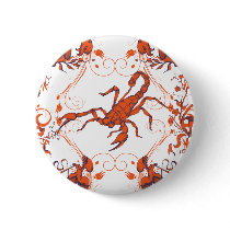 Scorpion 2 ~ Scorpions Scorpio Insect Insects Button