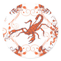Scorpion 2 ~ Scorpions Scorpio Insect Insects Round Sticker