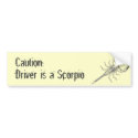 Scorpion Bumper Sticker bumper stickers