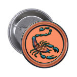 SCORPION PINBACK BUTTONS