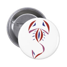 Scorpion Tattoo Pinback Button