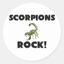 Scorpions Rock Round Sticker