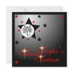 Scorpio's Zodiacal Fortune Sweet Sixteen-Customise invitations