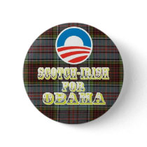 Scotch-Irish for Obama Button
