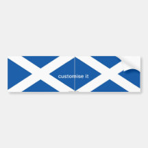 Scotlahd St Andrews saltire flag bumper sticker