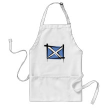 Scotland Brush Flag Aprons