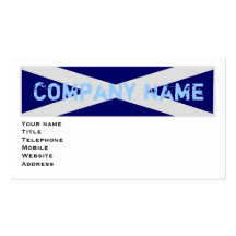 Scotland Flag Business Card