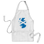 Scotland flag map aprons
