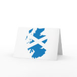 Scotland flag map card