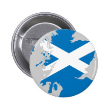 Scotland flag map pinback buttons