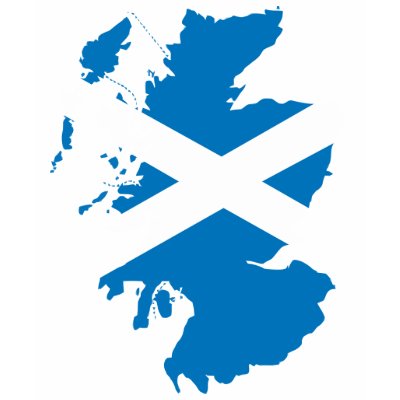 Scotland flag map tee shirt by FlagStore