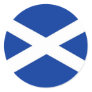 scotland flag round stickers
