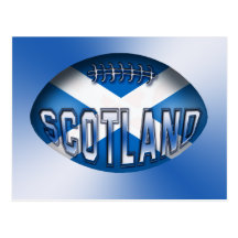Scotland Rugby Ball Postcards