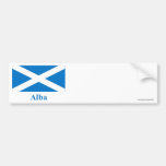 Scotland Saint Andrew Flag with Name in Gaelic Bumper Sticker