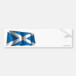 Scotland Saint Andrew Waving Flag Bumper Stickers