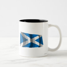 Scotland Saint Andrew Waving Flag Coffee Mug