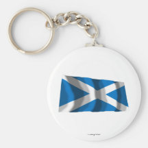 Scotland Saint Andrew Waving Flag Key Chains