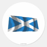 Scotland Saint Andrew Waving Flag Stickers