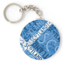 Scotland Saltire Keychain