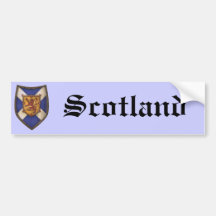 Scotland Shield Bumper Stickers