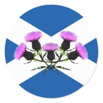 Scotland, St Andrews cross, thistle Sticker