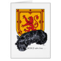 Scots Wha Hae - Scottie & Lion Rampant cards