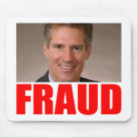 Scott Brown = FRAUD Mousepads