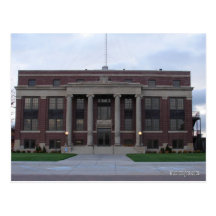 Scott County, Kansas Courthouse Postcard