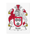 Scott Family Crest postcards