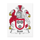 Scott Family Crest postcards