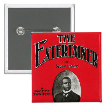 Scott Joplin Song Sheet Cover Button