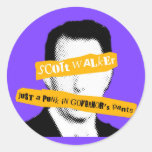 Scott Walker Just a Punk in Governor's Pants Stickers