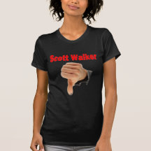 Scott Walker Thumbs down T Shirt