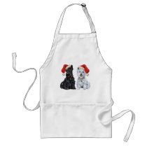Scottie and Westie Caroling Apron