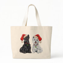Scottie and Westie Caroling Bags