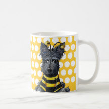 Scottie Dog Bee Coffee Mug