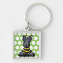 Scottie Dog Bee Key Chains