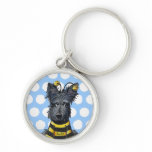 Scottie Dog Bee Key Chain