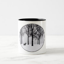 Scottie in Snowy Woods Coffee Mug