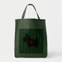 Scottie Love Heart Tote Bag