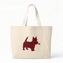 Scottie Scots Terrier Tartan Dog bags