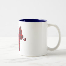 Scottie Scots Terrier Tartan Dog Coffee Mugs